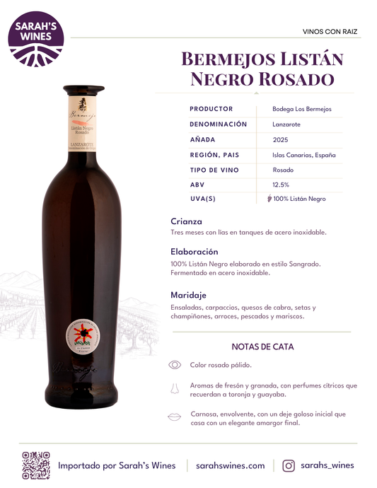 SW1002-25 Bermejos Rosado 2025 12/750mL