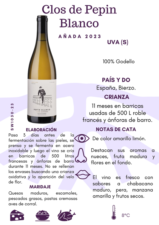 SW1030-23 Casa Aurora Clos Pepin Godello