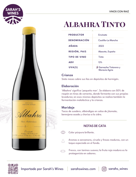 SW1100-23 ENVINATE ALBAHRA TINTO 12/750 ML