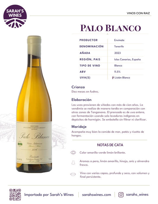 SW1072-23 ENVINATE PALO BLANCO 6/2023 750 ML