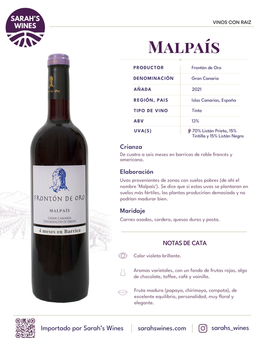SW1008-21 Malpais Gold Fronton 2021