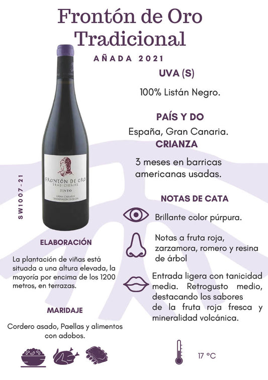 SW1007-21 Frontón de Oro Tinto 2021