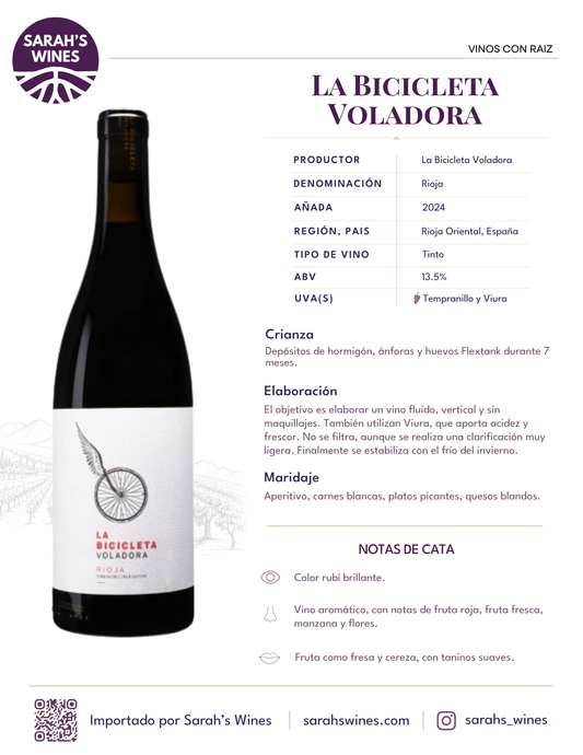 SW1024-24 La Bicicleta Voladora Tinto 2024