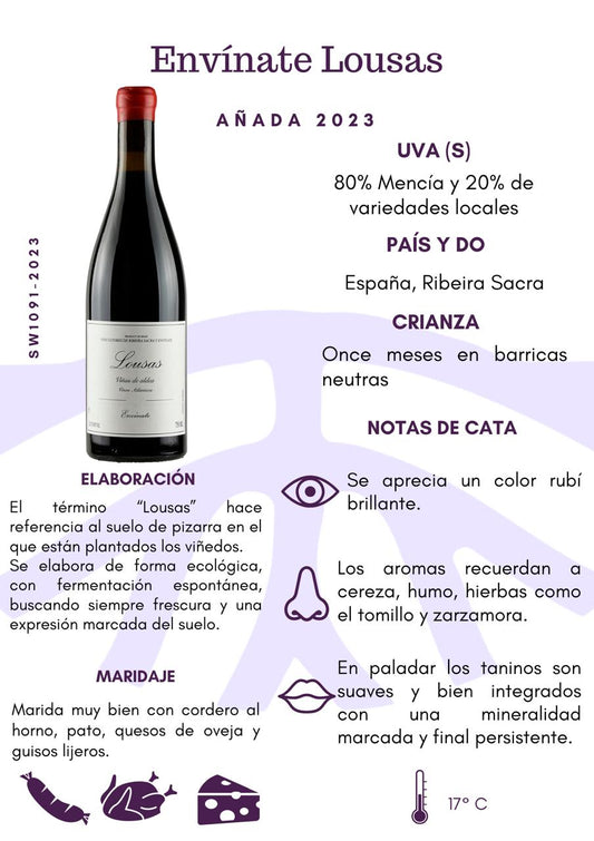 SW1091-23 ENVINATE LOUSAS 2023 6/750 ML