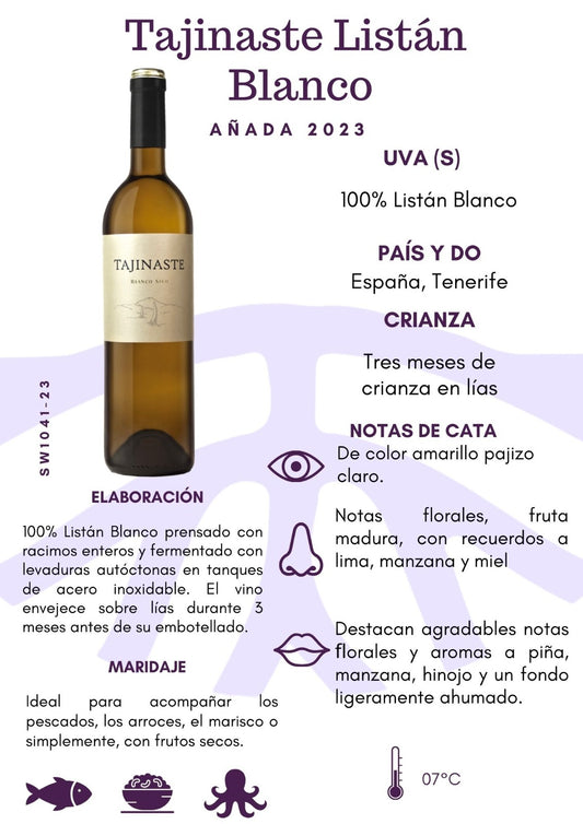 SW1041-24 Tajinaste Listan Blanco 2024 12/750mL