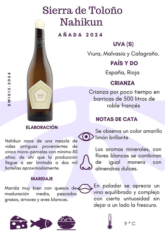 SW1013-24 Sierra de Toloño Nahikun Blanco 2024