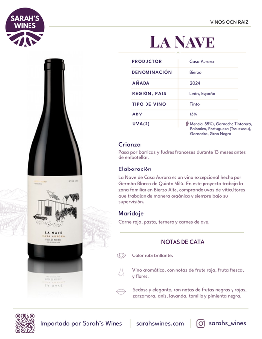 SW1029-24 Casa Aurora La Nave 2024 (12/750mL)