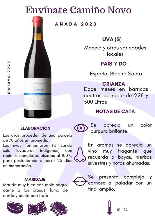 SW1090-23 ENVINATE CAMIÑO NOVO 6/2023 750 ML