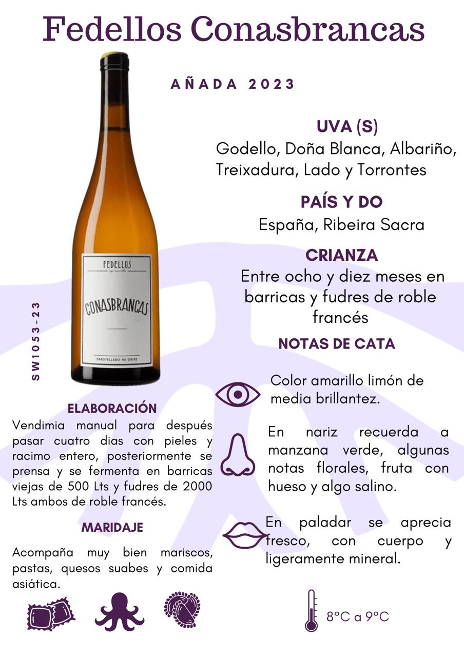 SW1053-23 Fedellos Conasbrancas Blanco 2023 6/750ml