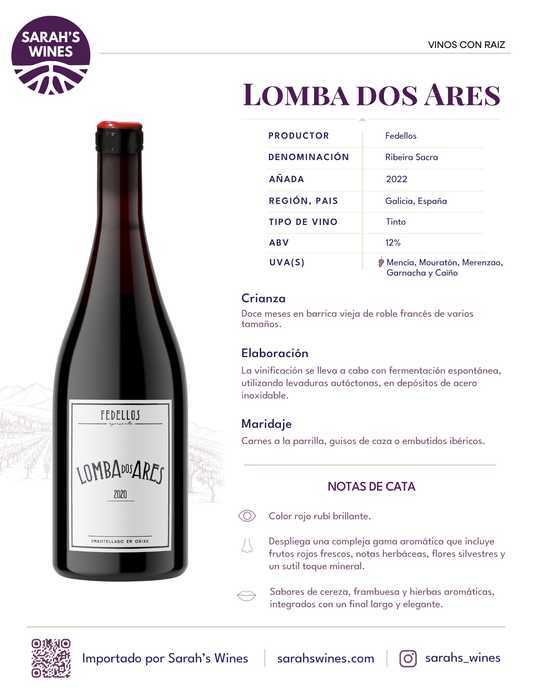 SW1051-22 Fedellos Lomba de Ares Mencía 2022
