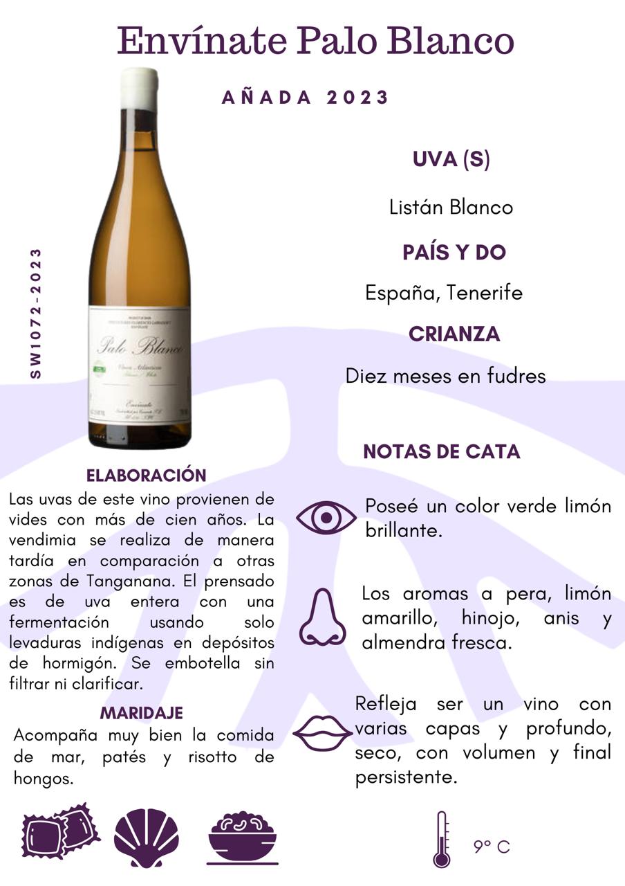 SW1072-23 ENVINATE PALO BLANCO 6/2023 750 ML