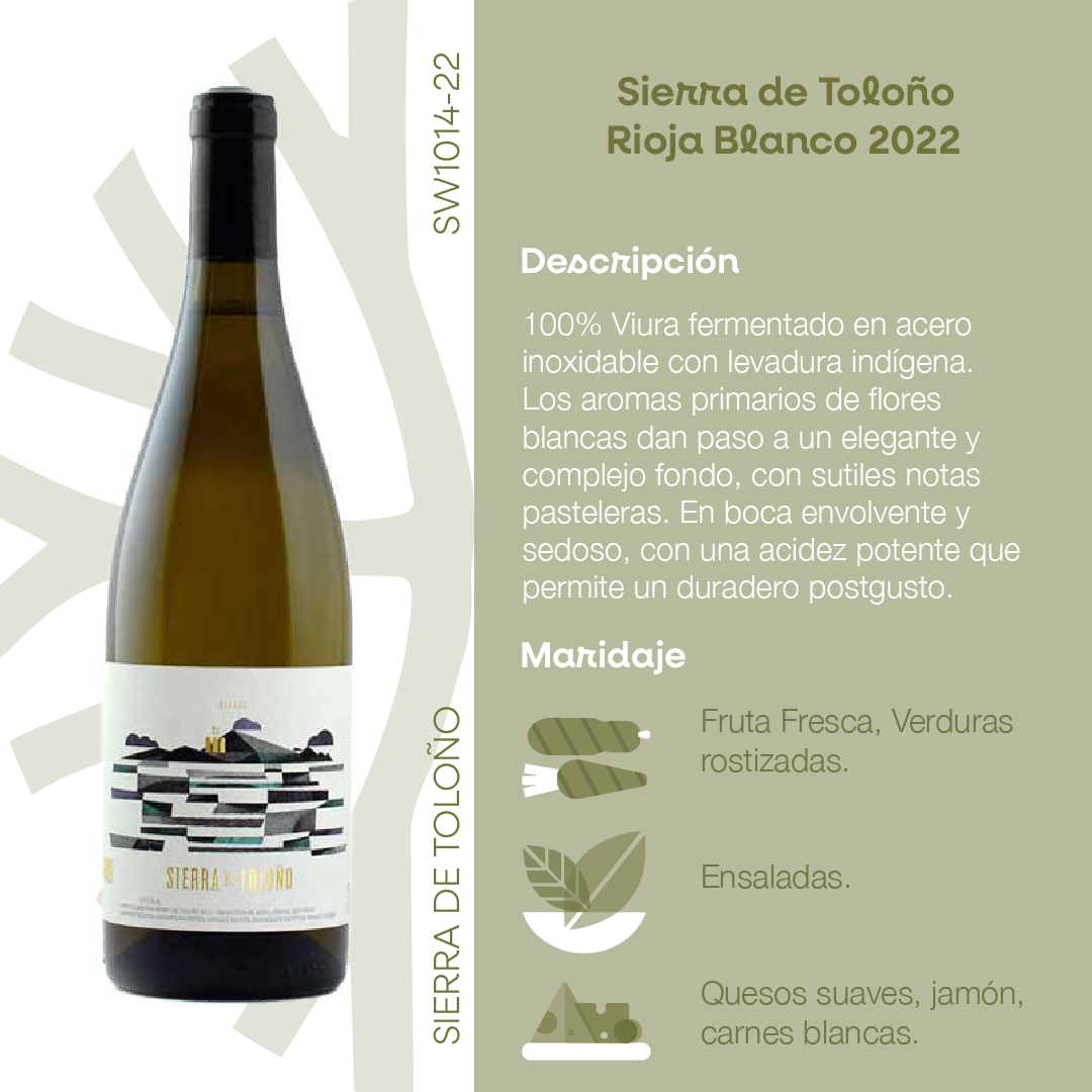 SW1014-22 Sierra de Toloño Rioja Blanco 2022