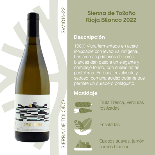 SW1014-22 Sierra de Toloño Rioja Blanco 2022