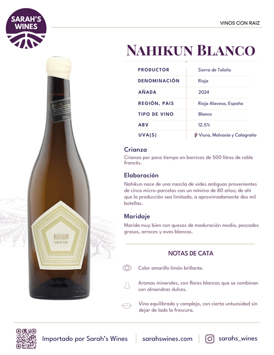 SW1013-24 Sierra de Toloño Nahikun Blanco 2024