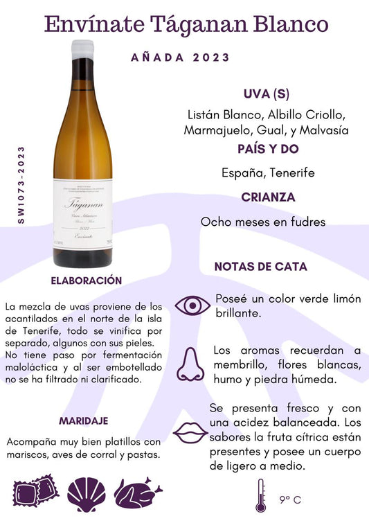 SW1073-23 ENVINATE TAGANAN BLANCO 6/2023 750 ML