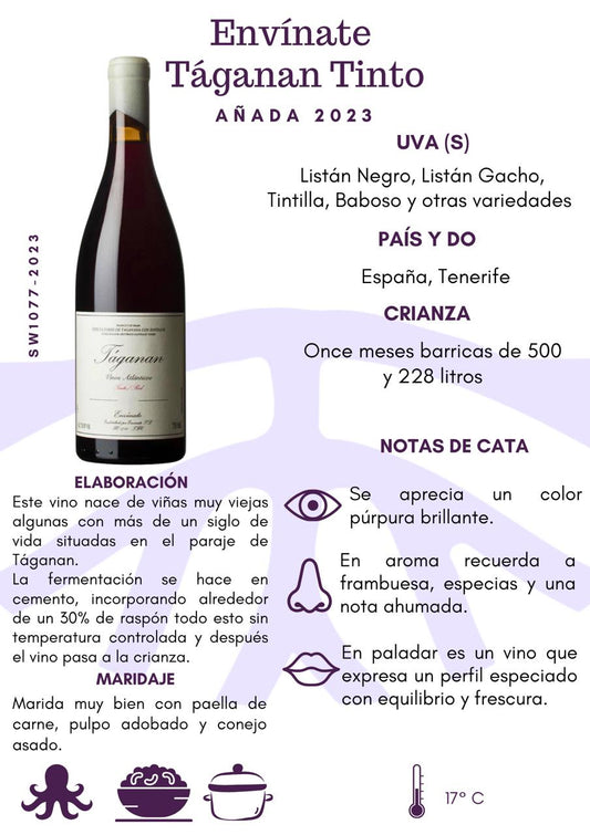 SW1077-23 ENVINATE TAGANAN 2023 6/750 ML
