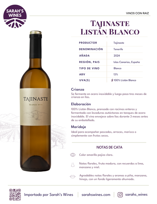SW1041-24 Tajinaste Listan Blanco 2024 12/750mL