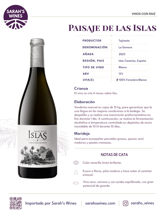 SW1043-23 Tajinaste Paisaje de las Islas Forastera Blanco 2023