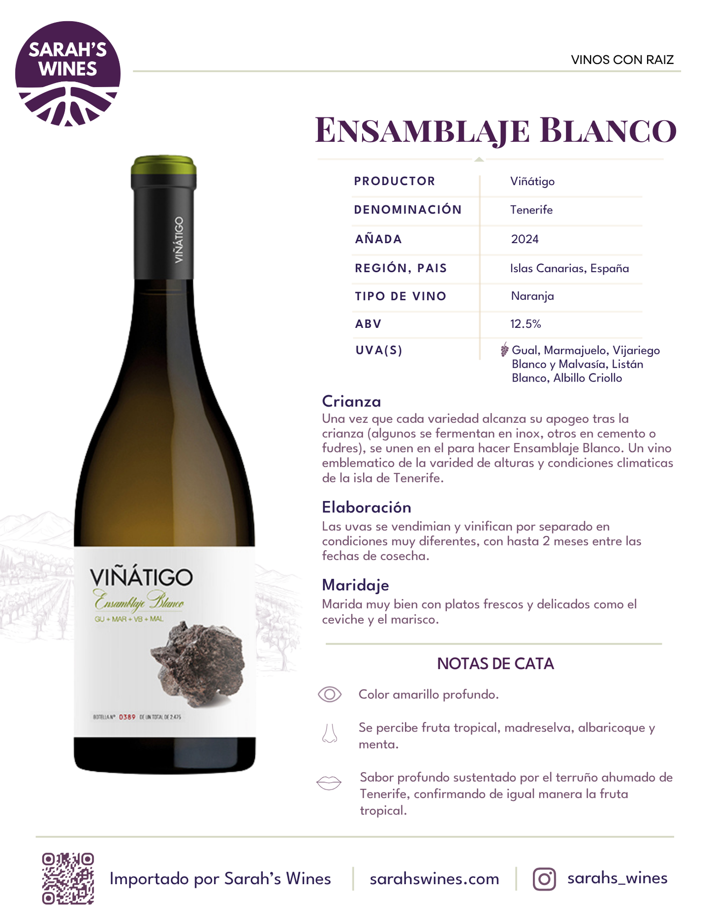 SW10122-24 Viñátigo Ensemblaje Blanco 2024