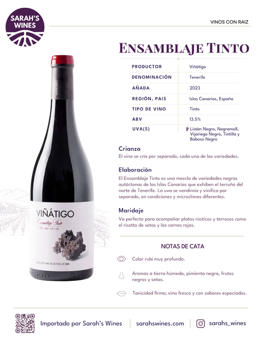 SW10123-23 Viñátigo Ensemblaje Tinto 2023
