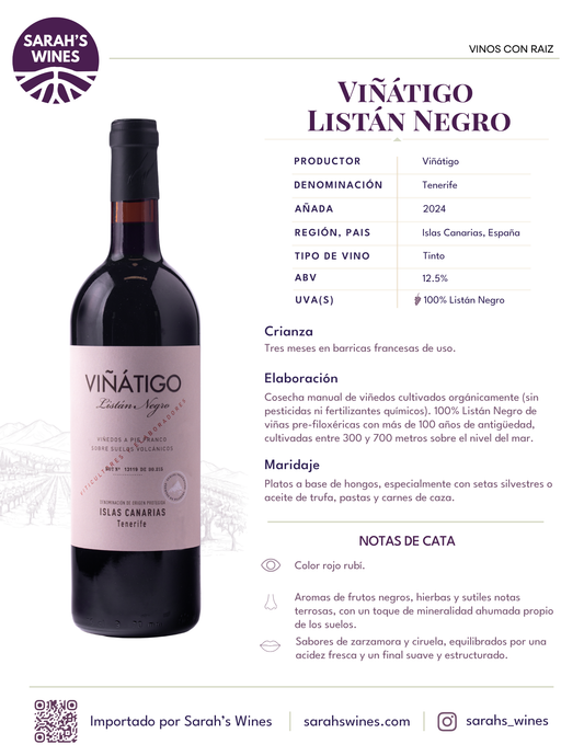 SW1012-24 Viñátigo Listán Negro 2024