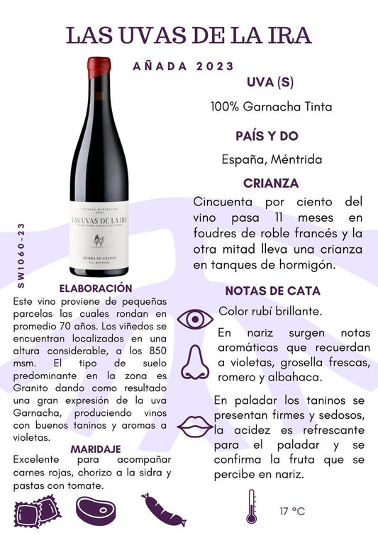 SW1061-23 Viticola Mentridana Las Uvas de Ira 12/750ml